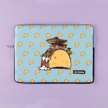 [천삼백케이] [코지콤마] 노트북파우치 15-15.6인치 멕시칸타코, 단품