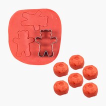냉동생지 - 빨강쿠키반죽(60Gx6개) - 쿠키클레이 키즈베이킹, 6개, 60g