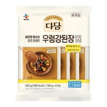 CJ 다담 우렁강된장양념 140gX4번들 엄마손맛 엄마반찬 한식 두부요리 저녁식사 찌개메뉴, 6세트