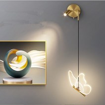 LEDWall 램프 침실 북유럽 모던 나비 배경 벽조명 머리맡 작은, 옵션.02 B, 옵션.02 Nature White(3500-5500