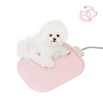 마이또 팻럽 반려동물 전용 전기 온열매트, 동그라미, 핑크