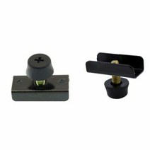 [모비딕컴퍼니] 철로라부속철물 자석빠지링 스텐플레이트 벽걸이전용브라켓 창고도어촉 phiao, 잇★ 조절발(철 18mm ㄷ자 조절다리)세트, [좋아요]