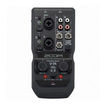 ZOOM U-24 핸디 오디오 인터페이스 미디인아웃 단자