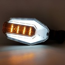 CD 자케 오토바이 2WAY CZ 깜박이 LED 시그널 윙카 흰색 2개 1세트, 1개, 자케 오토바이 2WAY CZ LED 시그널 깜박이 윙카 흰색 2개 1세트