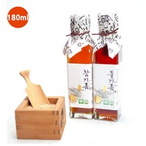 똑똑한먹방 180ml 참기름 참깨가루 식용유 기름 참기름과들기름 드레싱소스 들깨효능 생들기름효능 참깨효, 본상품