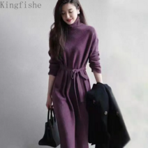 [Kingfishe]가을 겨울 니트 패션 롱 니트 원피스 여성 Kingfishe dian251123gx3