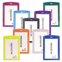 메카라인 여행 비닐 명찰 칼라반사 세로 소형, 노랑