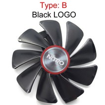 새로운 95MM CF1015H12D DC 12V 쿨러 CPU 팬 교체 사파이어 Radeon NITRO RX470 RX480 RX570 4G RX 580 8Gb 그래픽 비디오 카드, 블랙 B