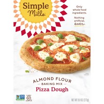 Simple Mills 내추럴리 글루텐 프리 아몬드 플라워 믹스 피자 도우 9.8 oz (277 g)