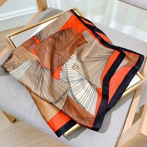 봄 트윌리 롱 스카프 머플러 7070cm 레이디 비치 실크 머리 패션 스퀘어 숄 랩 럭셔리 풀 라드 반다나