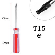Torx T8 T9 T10 T15 T20 T25 T30 Xbox 360 무선 컨트롤러 수동 도구 용 정밀 마그네틱 스크루 드라이버 수리 3 개, [01] T15