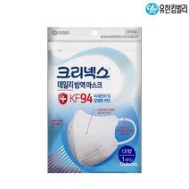 크리넥스 데일리방역 마스크 KF94 대형 흰색*1매입, 1ea