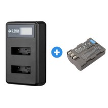 니콘 EN-EL3e 호환 LCD 듀얼충전기+배터리 D80