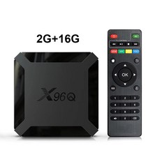 X96Q 스마트 TV 박스 Allwinner H313 쿼드 코어 2.4G 와이파이 4K 셋톱 박스 미디어 플레이어, 2G RAM 16G ROM