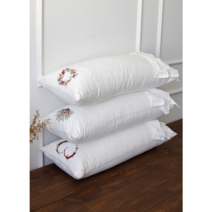 꽃자수 베개 쿠션 (솜포함) - 2size, 바구니70cm