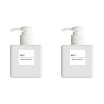 더자카 파스텔 컬러 공병 250ml, 2개, 화이트