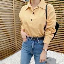 겟잇미 마트브 데일리 여성 잔체크 블라우스