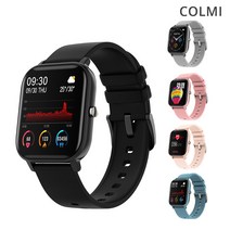 COLMI P8 1.4인치 스마트워치 스마트밴드 한글지원 IPX7방수, 블랙