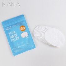 나나 마스크 필터 교체형 리필용 KF94, 블랙, 30매