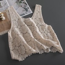 코바늘 조끼 니트 골프 크롭 크로쉐 뜨개 뷔스티에 U10