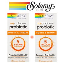 Solaray 마이크로바이옴 유산균 50억 30로렌지 2팩
