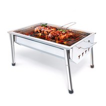 1~3인용 스테인레스 스탠드형 화로 캠핑 불멍 바베큐 그릴 가정용 미니 화로대