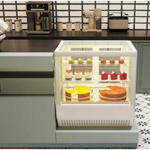 카페 쇼케이스 제과 쇼케이스 케이크 마카롱 냉장고, 스테인레스 스틸 직각 900x560x730mm