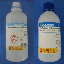 수산화나트륨용액 (0.05mol 0.5mol 5mol) EP/500ml/1L (kor) 0.05mol Sodium hydroxide standard solution, 0.5mol-EP(500ml)