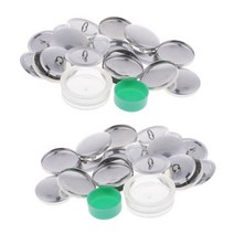 20 세트 DIY 가방 패브릭 버클 키트 프레스 패브릭 베이스 커버 버튼, 금속, 설명