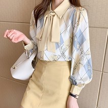 루나걸 리버티 아가일 블라우스
