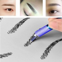 여자 눈썹 그리기 문신 반영구 가이드, 1번