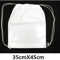 백색 비닐쌕 양쪽끈 35mX45m 100장조르개주머니 복주머니 비닐주머니 백색주머니 비닐백, 본상품, 1개