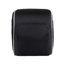 다기능 자전거 핸들 바 가방 절연 앞 바구니 사이클링 액세서리 방수 지퍼가있는 조절 가능한 내구성 방진, 검은색, 19cmx14cmx9cm, 옥스포드 천