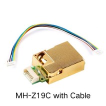 MH-Z19 적외선 CO2 센서 가스 모듈 NDIR 모니터 400-5000 0-5000ppm UART PWM, 04 MH-Z19C with Cable
