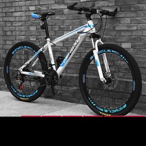 shike 하이브리드 로드바이크 입문용 출퇴근용 MTB 자전거 26인치 24인치, 24인치 24속, 스포크휠/블루