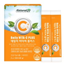 네추럴라이즈 데일리 비타씨 플러스 비타민C 가루 분말 비타민B 자일리톨 활력 온가족 비타민C보충 오렌지맛 Vitamin C 20포x3통, 120포, 2G