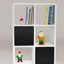 서랍책장 거실책장 낮은책꽂이 더크린 DIY L300 4 4 틈새 오픈 수납함, 블랙