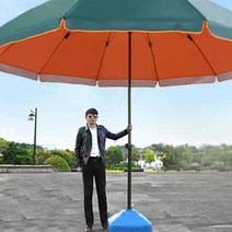 파라솔우산 캠핑 행사 접이식 텐트 그늘 야외 파라솔, 20L 레드 받침대