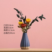 인테리어소품 부케말리기 선물 말린부케 향초 아로마 액자 캔들, 투톤블루 세트