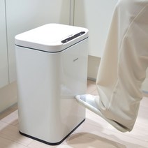 다룸 자동 센서 스마트 쓰레기통 가정용 사무실용 화장실용 주방용 스테인리스 휴지통 20L d-TC-0005, 단일옵션, 화이트