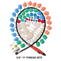 자동차광택기 폴리셔 폴리싱 광택 패드 유막제거 SPTA 미니 머신 자동차 디테일링 폴리 셔 익스텐션 툴 키트 Rotray Polisher 용 플렉시블 샤프트 버프 휠, 20.78 Polishing Tool 58 - 10se