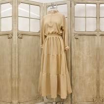 애나 반집업 밴딩 봄가을 루즈핏 a라인 캉캉 롱원피스