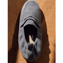 LEBEIGE Suede Banding Loafers - Blue
