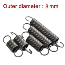 인장스프링 1pcs 연장 장력 확장 와이어 직경 1.4mm 외부 직경 8mm 길이 스틸, 1.4 x 8 x 35mm