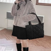 30대숄더백 직장인 넉넉한 수납 토트백 겨울 누빔 여자 가방