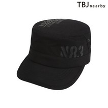 유니 프린팅 밀리터리 캡_블랙