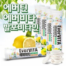 에버비타 비타민C1000 레몬맛 18정x5통 발포비타민, 1개