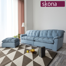 스코나 에타홈 스코나(에타홈) 스키아 샤무드 알파 4인 소파(스툴포함), S63 단일옵션