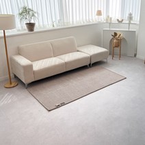 북유럽풍 모던 전기카페트 전기매트 거실 침대 온열러그 카페트러그, 브라운, 1인용 (103x200cm)