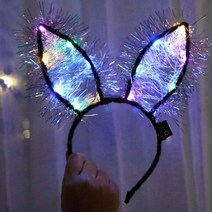 e베이비랜드 LED 토끼 머리띠 4P _ 파티용품 생일 파티머리띠